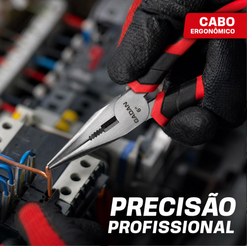 ALICATE DE BICO MEIA CANA 6" - GADAN
