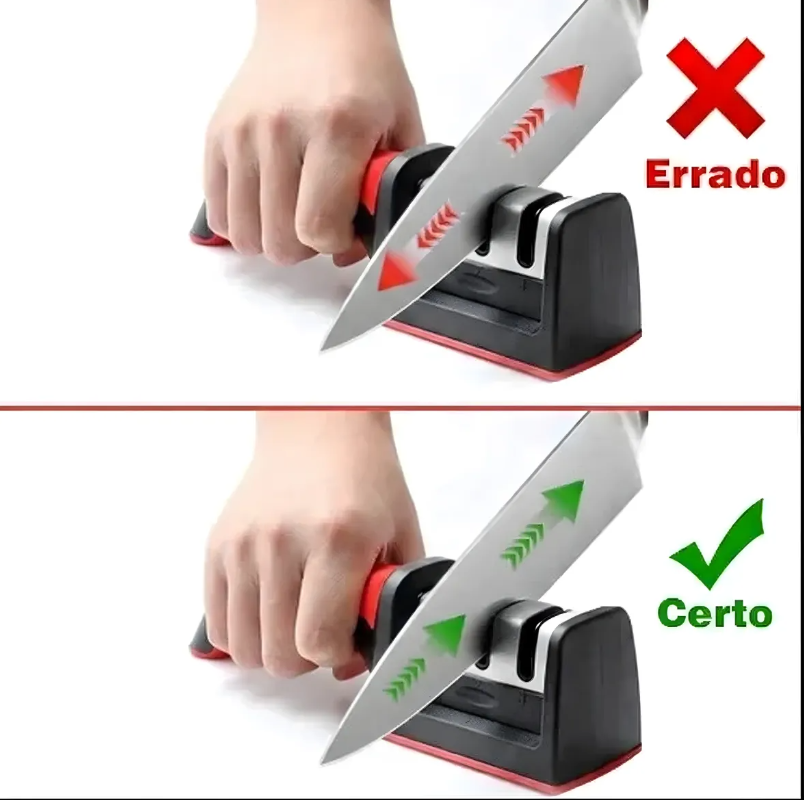AFIADOR DE FACAS PROFISSIONAL - 3 ESTÁGIOS - GADAN