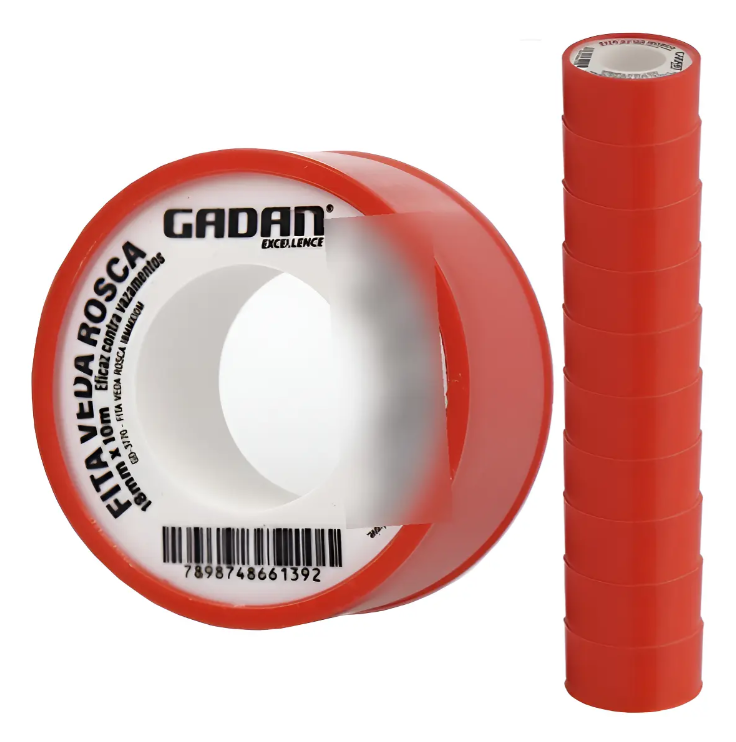 FITA VEDA ROSCA EM TUBO  DE 18MM X 10M-GADAN