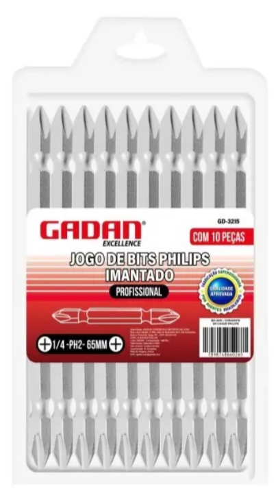 JOGO DE BITS PHILIPS IMANTADO PROFISSIONAL LONGO-GADAN