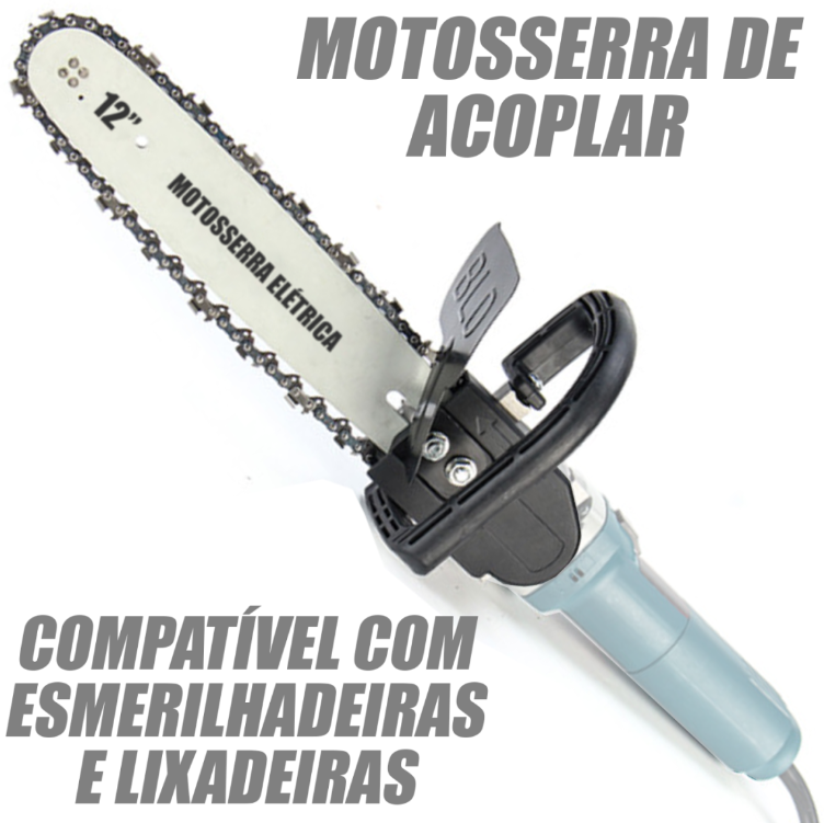 KIT MOTOSSERRA - ADAPTADOR PARA ESMERILHADEIRA E LIXADEIRA