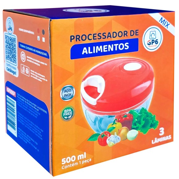 MINI PROCESSADOR DE ALIMENTOS 500ML