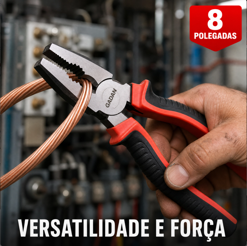 ALICATE UNIVERSAL 8" POLIDO PROFISSIONAL - GADAN