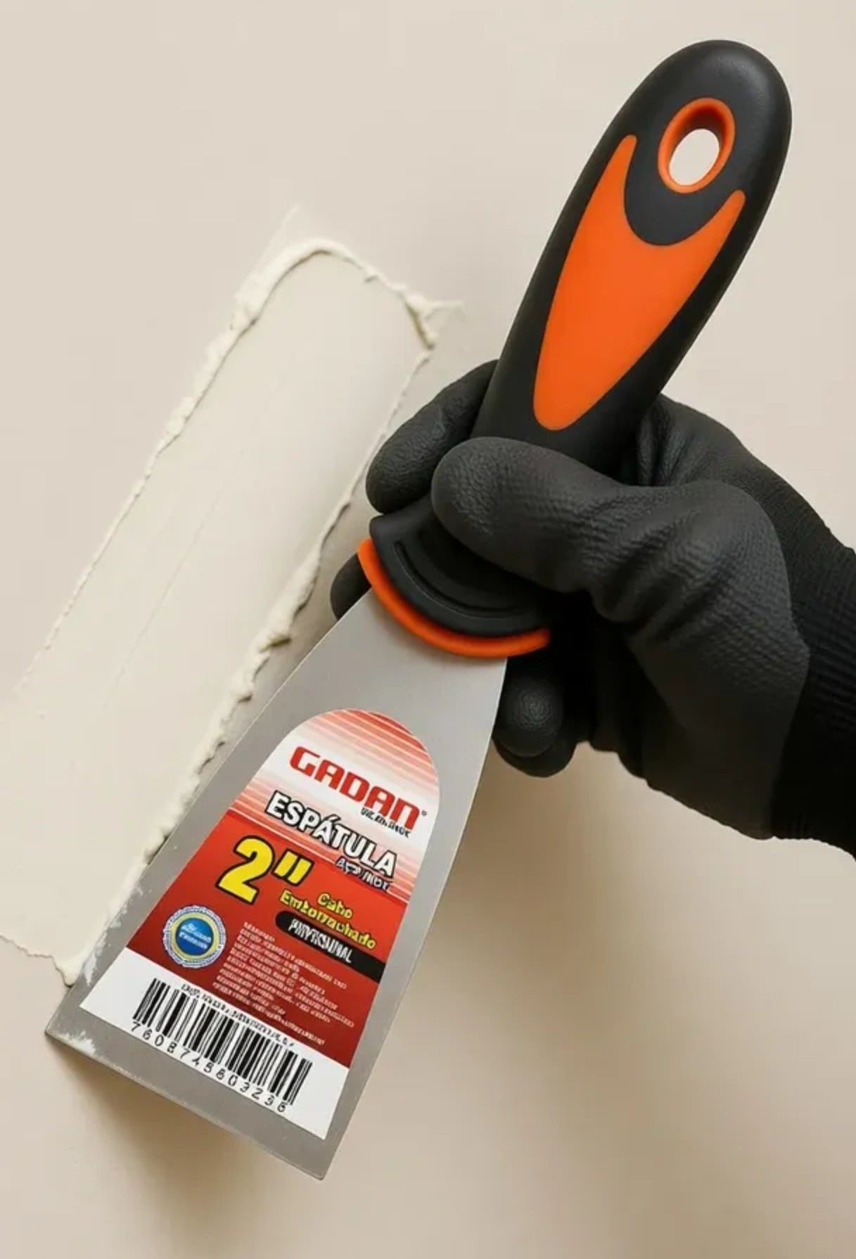 ESPATULA 2" EMBORRACHADA PROFISSIONAL - GADAN