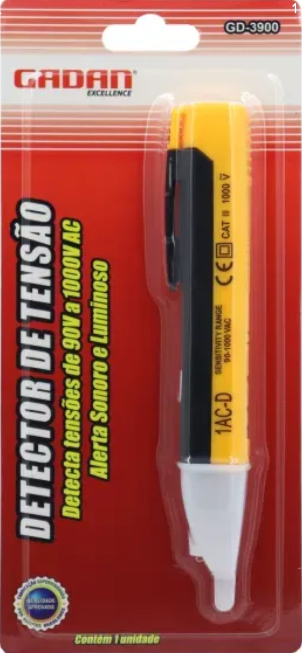 DETECTOR DE TENSÃO 90v-1000v AC- GADAN