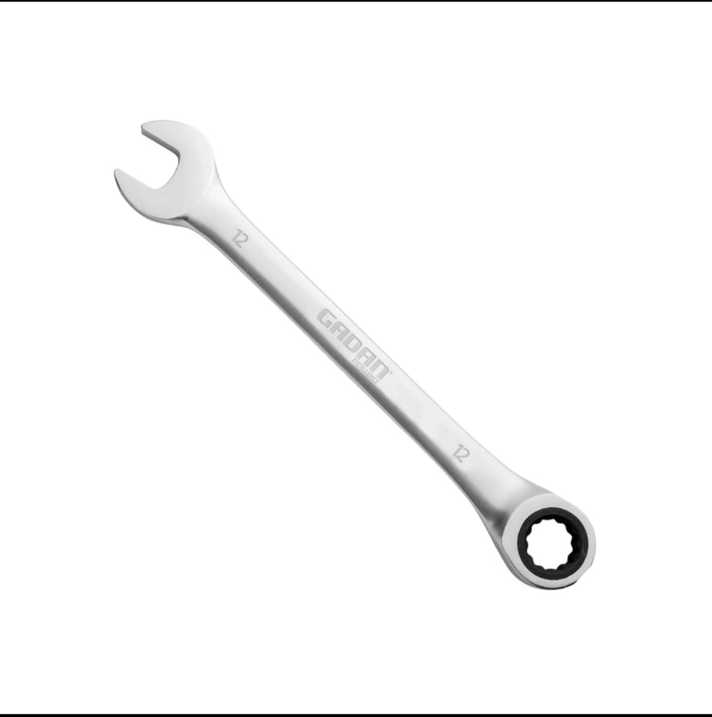 CHAVE COMBINADA COM CATRACA 12MM CROMADA PROFISSIONAL -GADAN