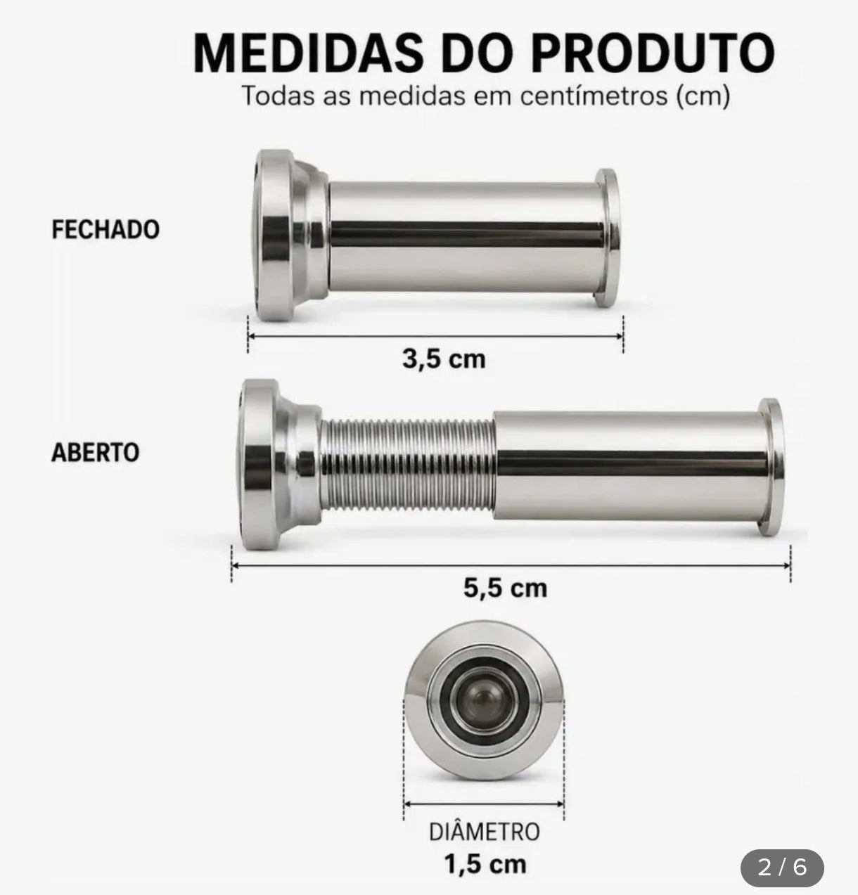 OLHO MÁGICO PARA PORTA  - GADAN
