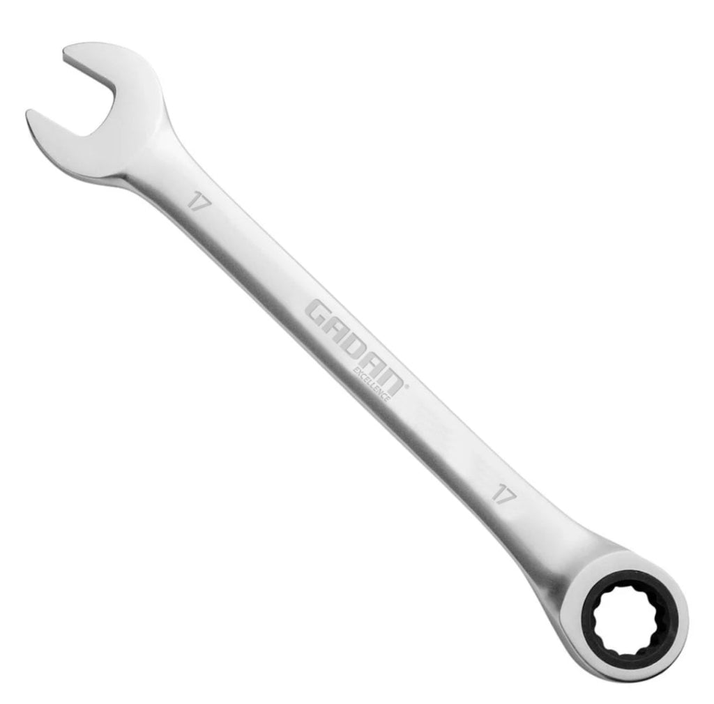 CHAVE COMBINADA COM CATRACA 17MM CROMADA PROFISSIONAL -GADAN