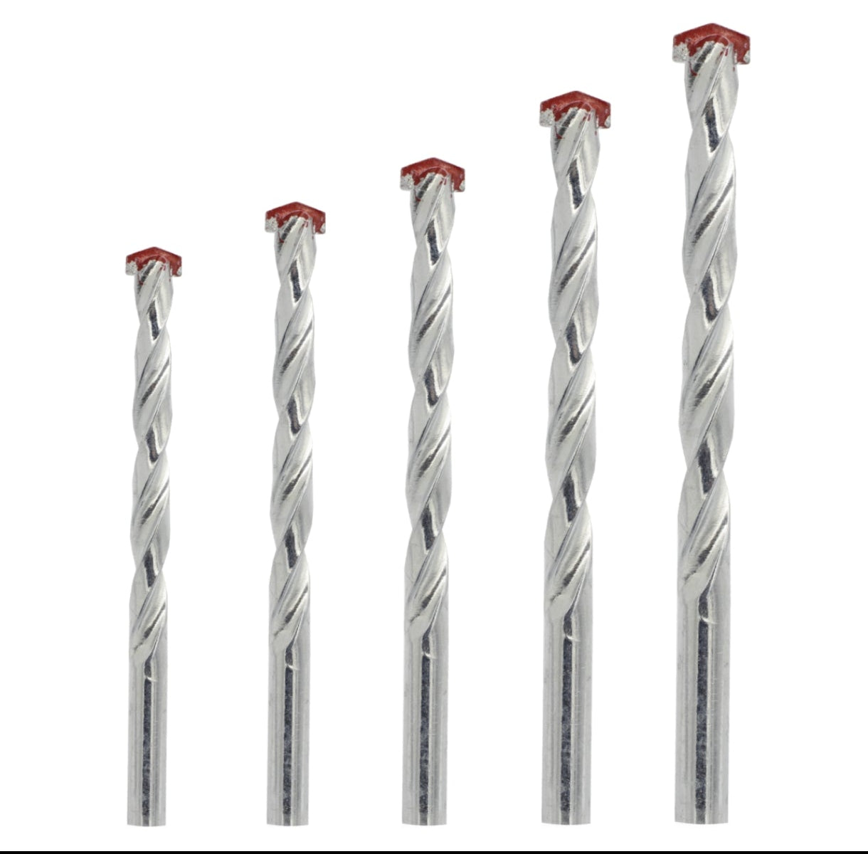 JOGO DE BROCAS PARA CONCRETO C/ 5 PCS-GADAN