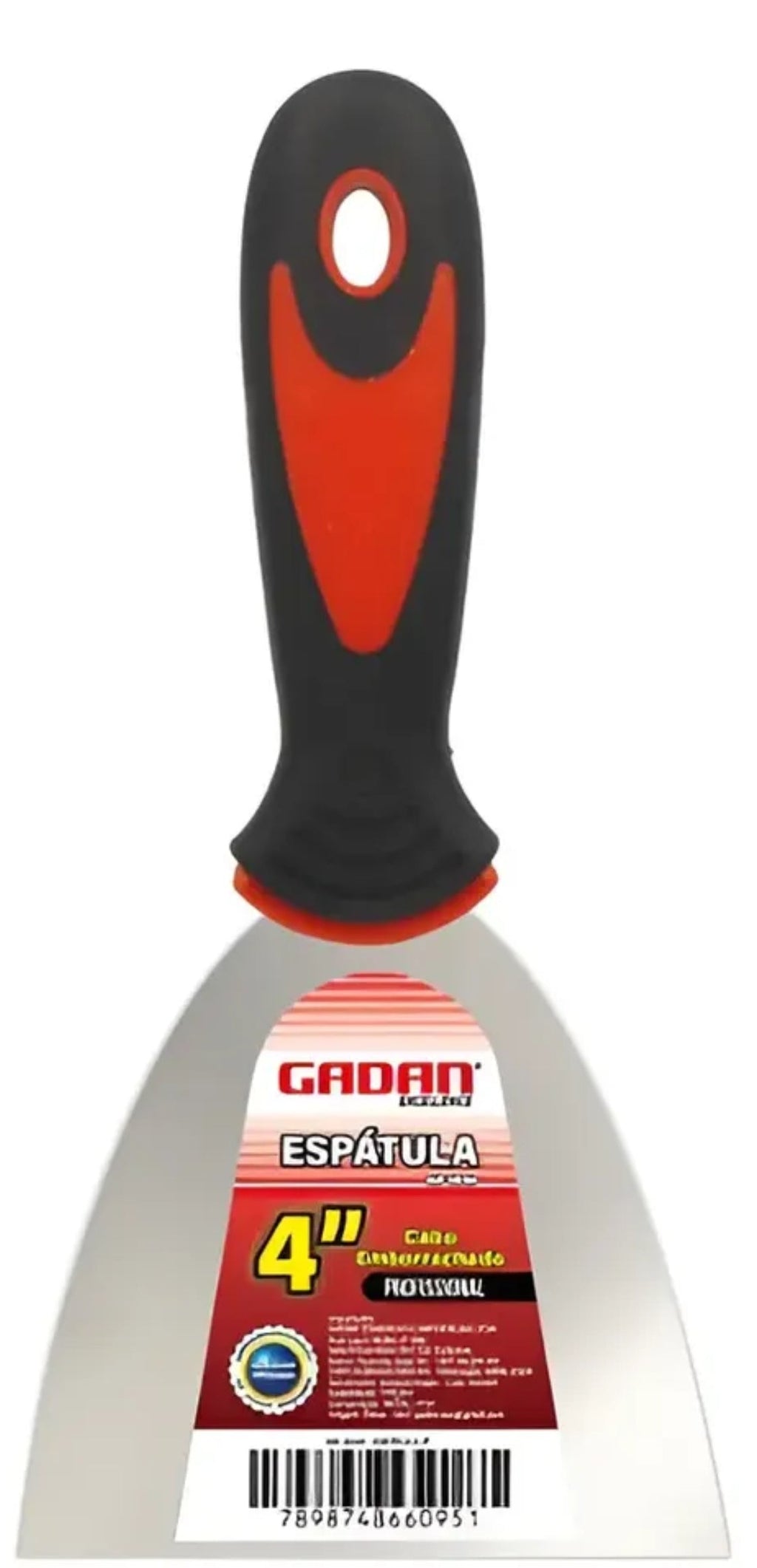 ESPATULA 4" EMBORRACHADA PROFISSIONAL - GADAN