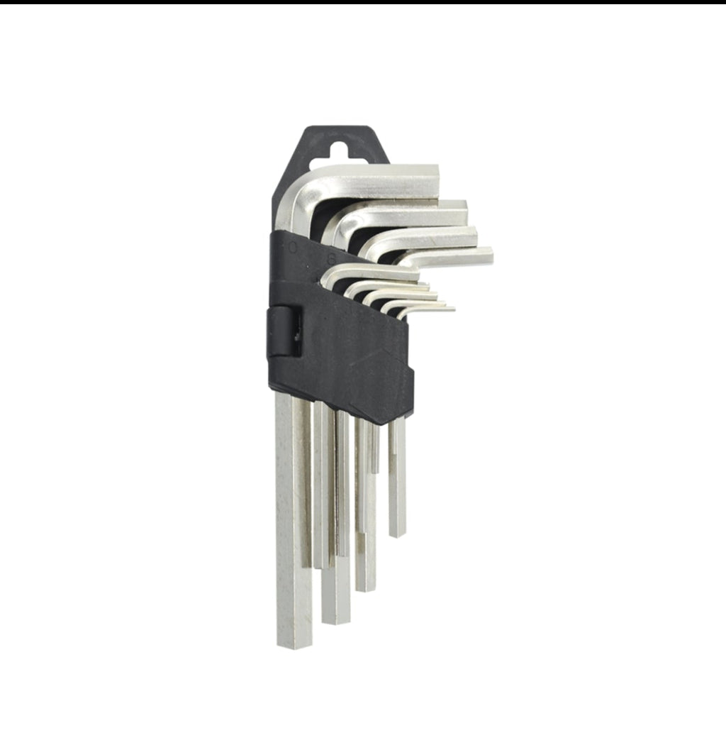 CHAVE ALLEN C/9 PEÇAS (PEQUENA) 1,5MM A 10MM AÇO CROMO-GADAN